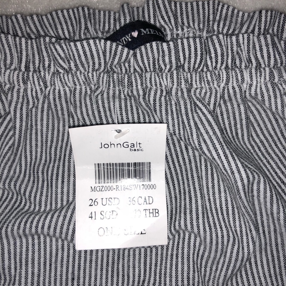 BRAND NEW brandy striped off shoulder top